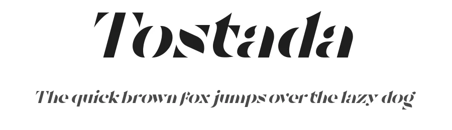 Tostada by IvΓ‘n NΓΊΓ±ez β Decorative Font