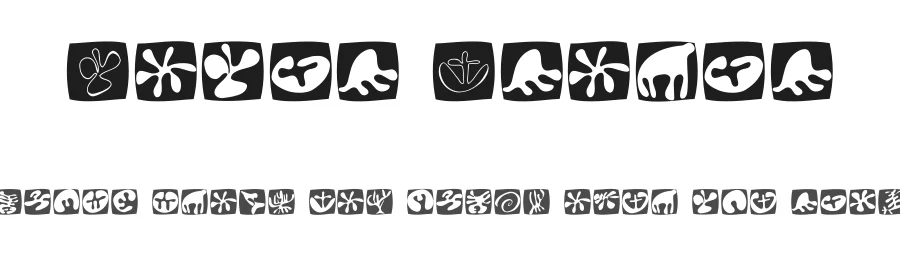 Total Floral by Manfred Klein โ Dingbats Font