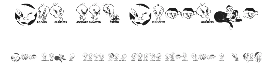 Totally Tweetie by Your Own Font — Dingbats Font