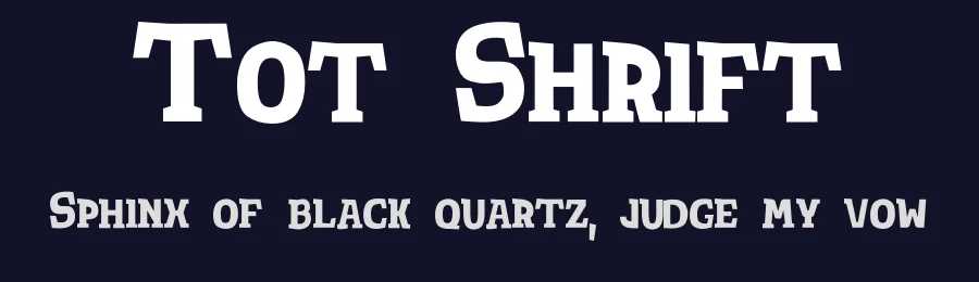 Tot Shrift by MRfrukta — Decorative Font — thumbnail 2