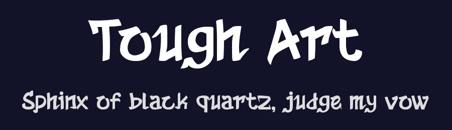 Tough Art by Idebareng — Script Handwritten Font — thumbnail 2