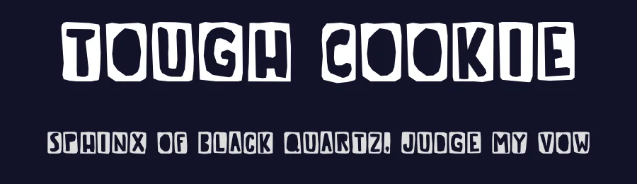 Tough Cookie by Hanoded — Decorative Font — thumbnail 2