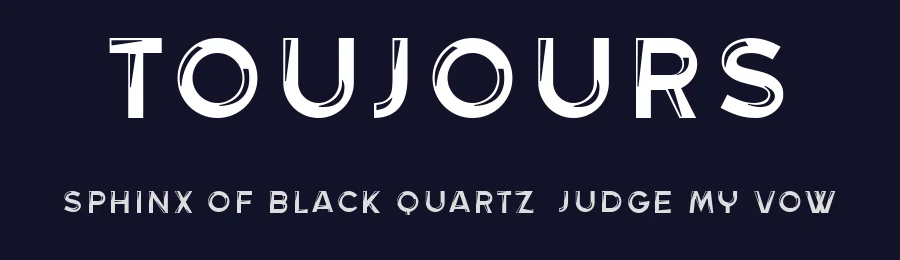 Toujours by Vladimir Nikolic — Sans Serif Font — thumbnail 2