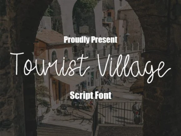 Tourist Village Font by scriptstrategy — Script Handwritten Font