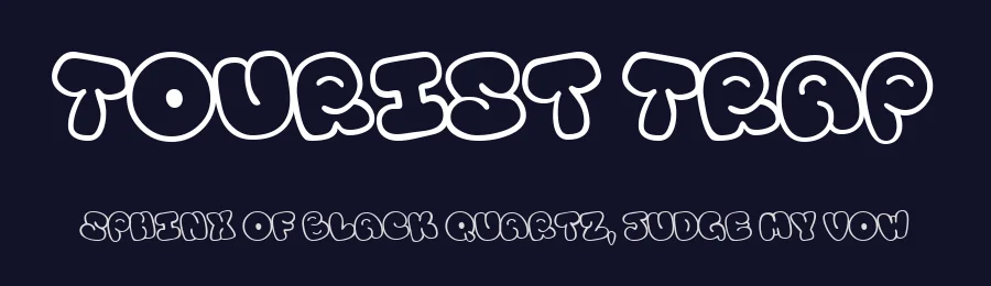 Tourist Trap by GreyWolf Webworks — Decorative Font — thumbnail 2