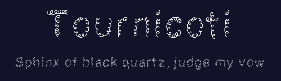 Tournicoti by Gaelleing — Decorative Font — thumbnail 2