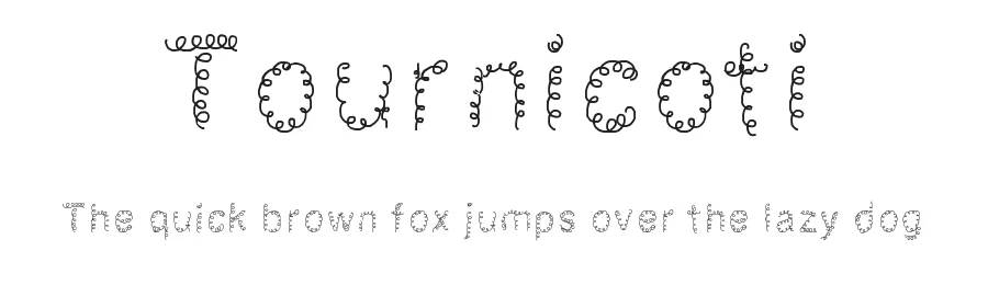 Tournicoti by Gaelleing — Decorative Font