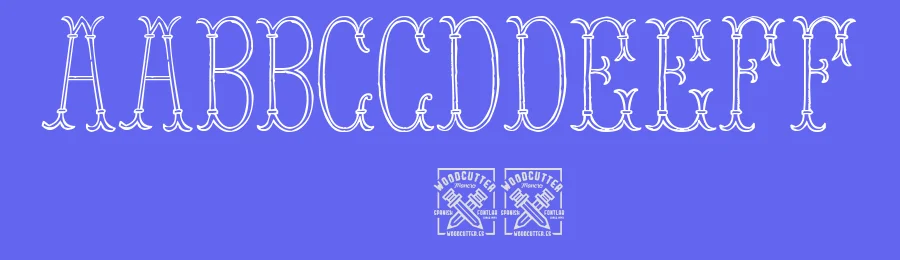 Tower of London by Woodcutter — Decorative Font — thumbnail 3