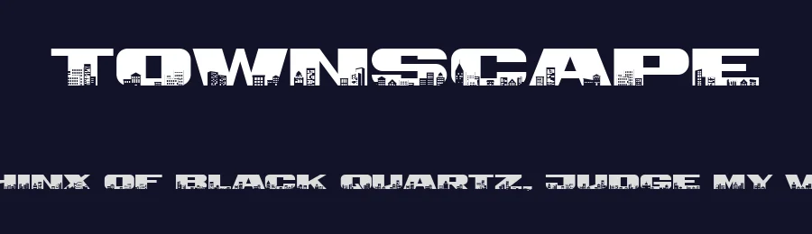 Townscape by Vladimir Nikolic — Decorative Font — thumbnail 2