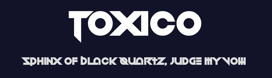 Toxico by Chequered Ink — Display Font — thumbnail 2