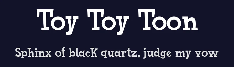 Toy Toy Toon by Galdino Otten Fonts — Decorative Font — thumbnail 2