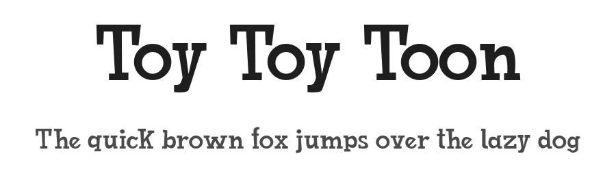 Toy Toy Toon by Galdino Otten Fonts — Decorative Font
