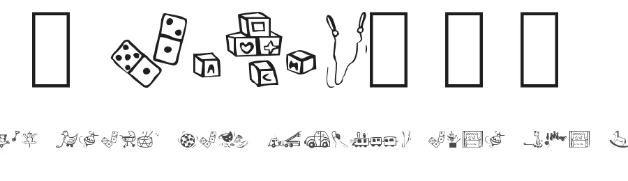 Toys'4U — Dingbats Font