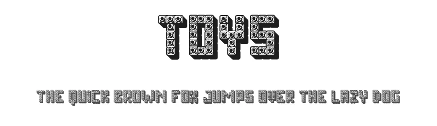 Toys by Vladimir Nikolic — Decorative Font