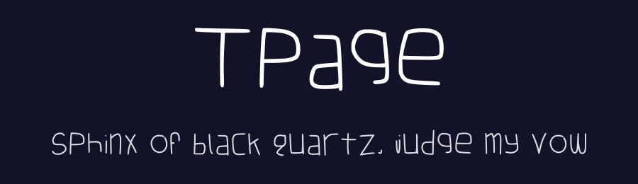 Tpage by hornetnet — Script Handwritten Font — thumbnail 2