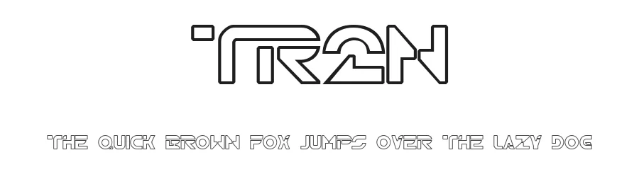 TR2N by Jeff Bellini — Display Font
