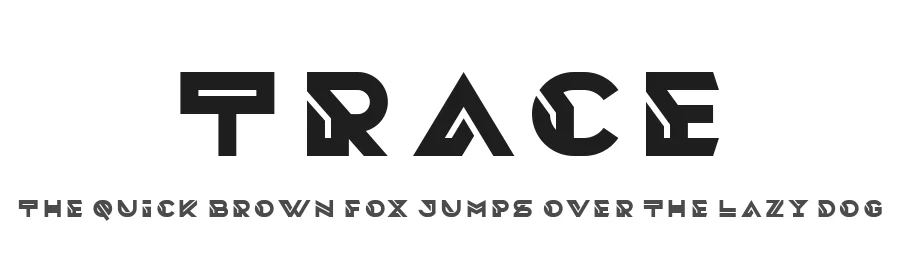 Trace by Linecreative — Decorative Font