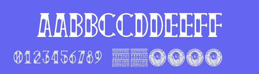 Traditional Tattoo Parlour by Woodcutter — Decorative Font — thumbnail 3