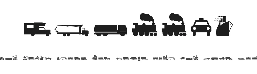 Traffic by Manfred Klein — Dingbats Font