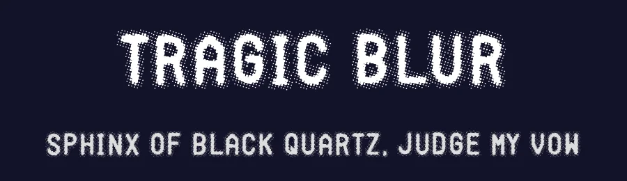 Tragic Blur by Woodcutter — Decorative Font — thumbnail 2