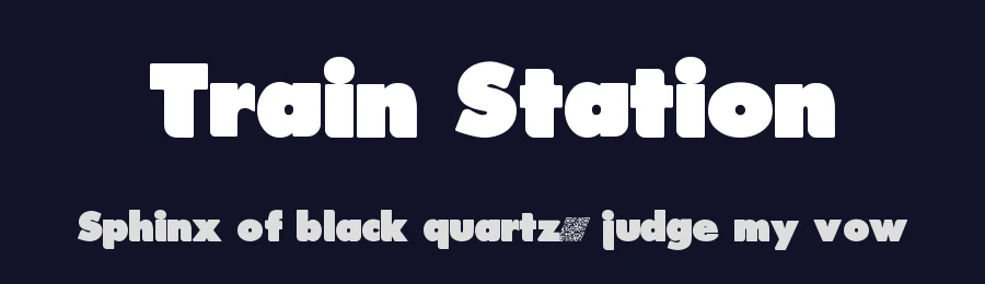 Train Station by Xerographer Fonts — Sans Serif Font — thumbnail 2