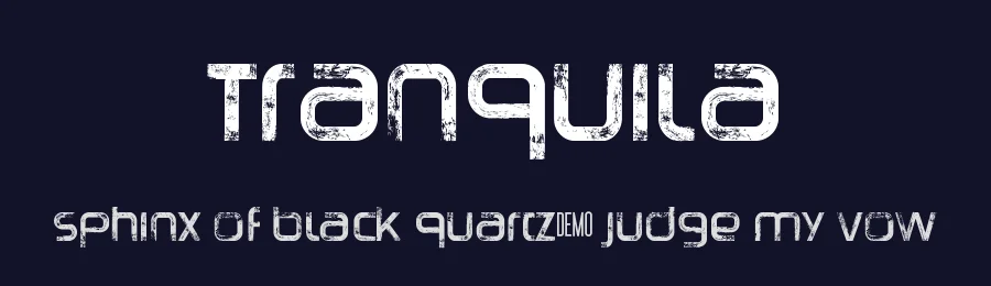 Tranquila by Michael Muranaka — Decorative Font — thumbnail 2