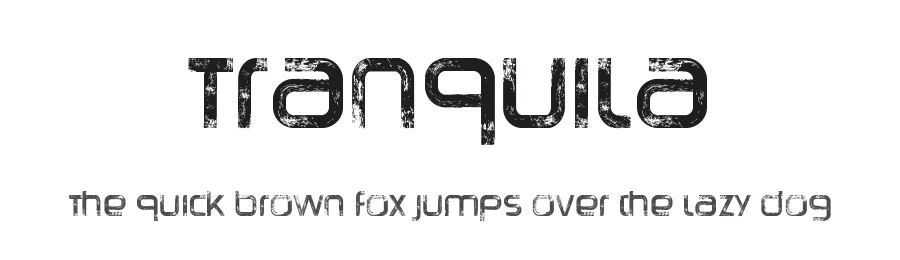 Tranquila by Michael Muranaka — Decorative Font