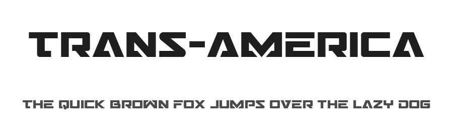Trans-America by Iconian Fonts — Display Font