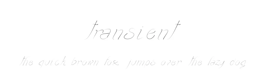 Transient by Manuel Ramos — Script Handwritten Font