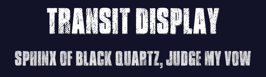 Transit Display by KC Fonts — Decorative Font — thumbnail 2