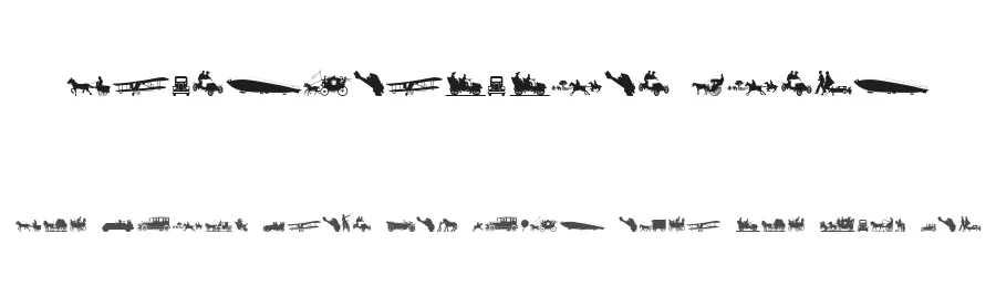 Transportation Dings by Intellecta Design β Dingbats Font