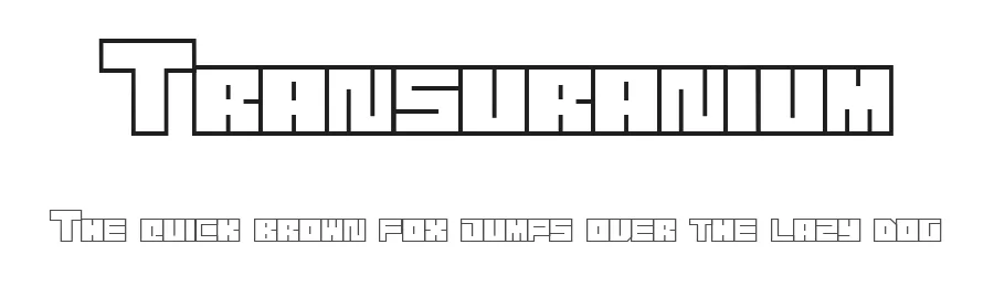 Transuranium by Tepid Monkey β Display Font