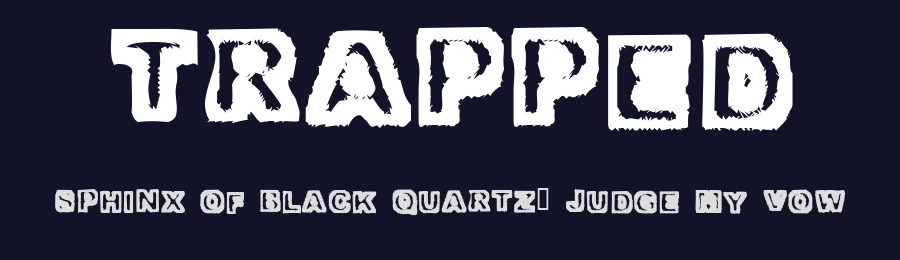Trapped by Steve — Decorative Font — thumbnail 2
