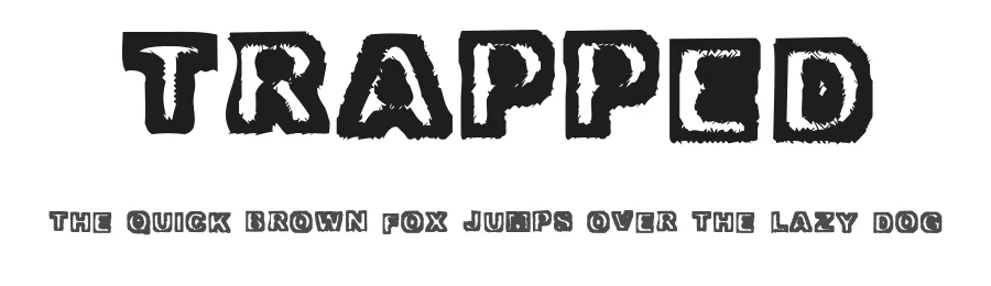 Trapped by Steve — Decorative Font