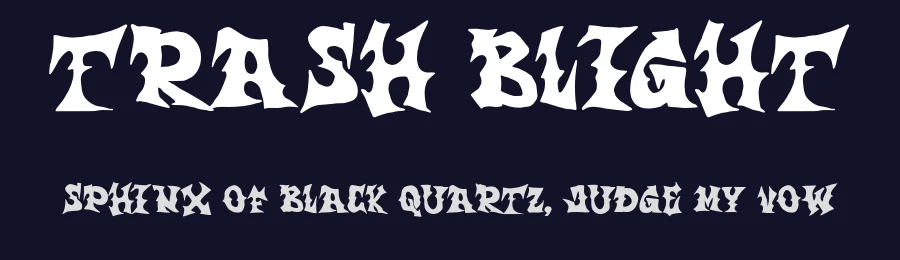 Trash Blight by Trash Fonts — Blackletter Font — thumbnail 2