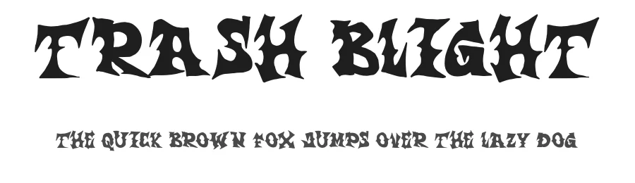 Trash Blight by Trash Fonts — Blackletter Font
