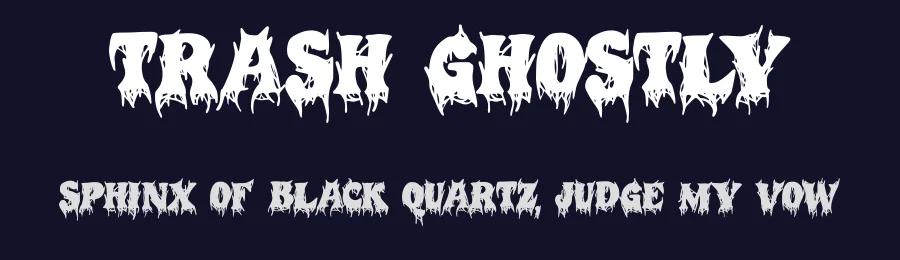 Trash Ghostly by Trash Fonts — Decorative Font — thumbnail 2