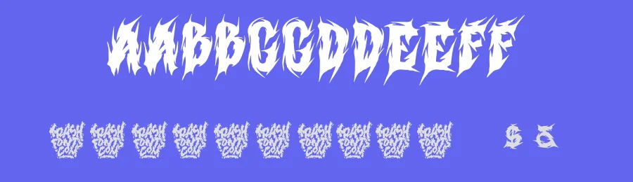 Trash Gore by Trash Fonts — Blackletter Font — thumbnail 3