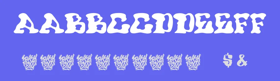 Trash Wax by Trash Fonts — Decorative Font — thumbnail 3