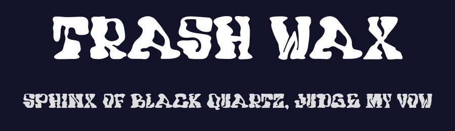 Trash Wax by Trash Fonts — Decorative Font — thumbnail 2