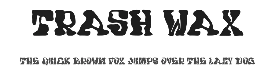 Trash Wax by Trash Fonts — Decorative Font