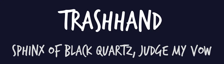 TrashHand by Luce Avérous — Script Handwritten Font — thumbnail 2