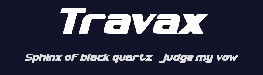 Travax by Achmad Yani — Display Font — thumbnail 2