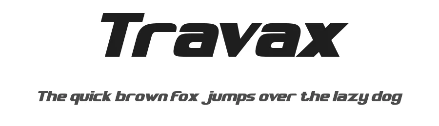 Travax by Achmad Yani — Display Font