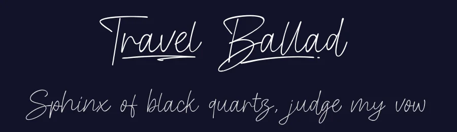 Travel Ballad by Khurasan — Script Handwritten Font — thumbnail 2