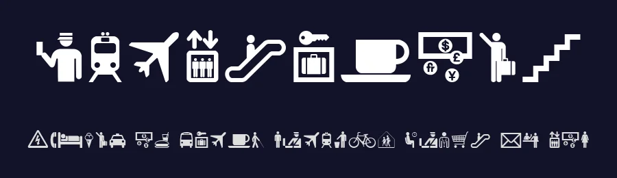 Travelcons by Iconian Fonts — Dingbats Font — thumbnail 2