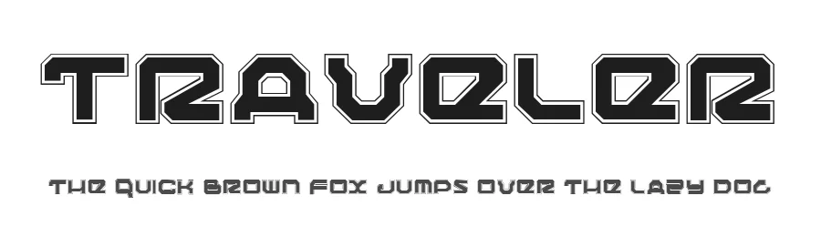 Traveler by Iconian Fonts — Display Font