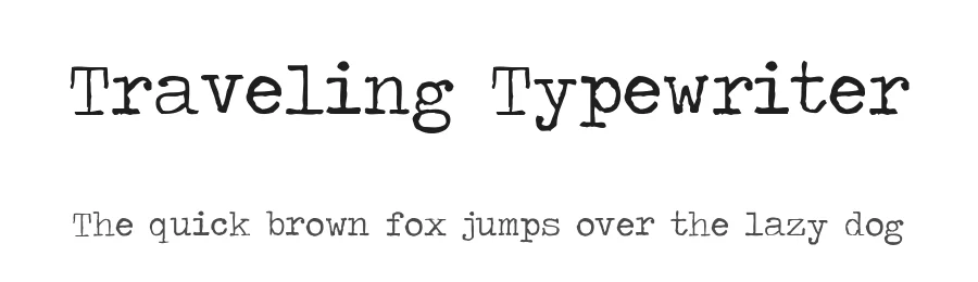 Traveling Typewriter