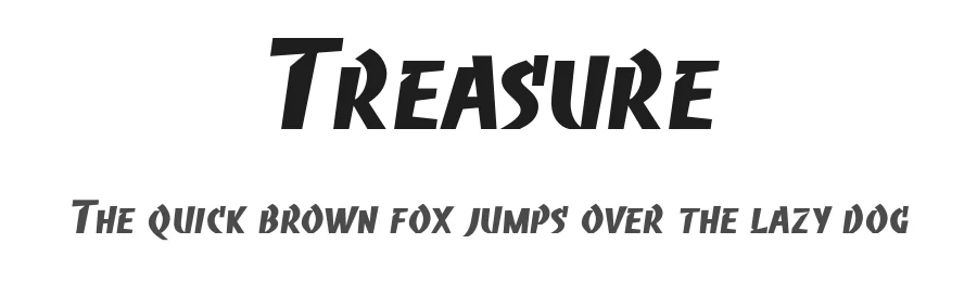 Treasure by Faqih Fawaji — Decorative Font