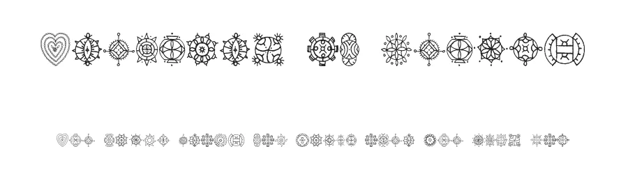 Treasury of Design by House of Lime — Dingbats Font